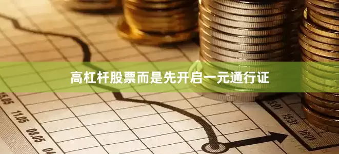 高杠杆股票而是先开启一元通行证